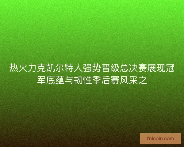 热火力克凯尔特人强势晋级总决赛展现冠军底蕴与韧性季后赛风采之