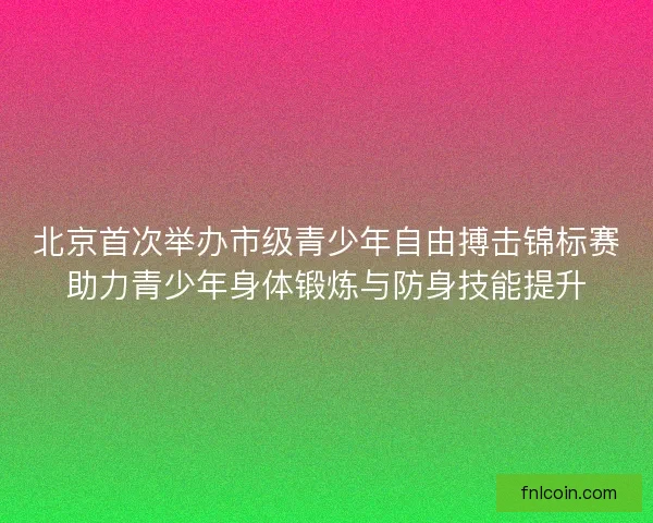 北京首次举办市级青少年自由搏击锦标赛助力青少年身体锻炼与防身技能提升